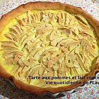 recette Tarte aux pommes et lait concentré sucré