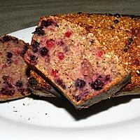 recette Pour ce gâteau, fruits des bois et flocons d'avoine