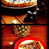 recette Tarte Piñacolada et copeaux de Chocolat