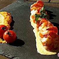 recette Gambas flambées au whisky