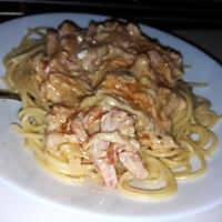 recette Spaghettis chèvre miel