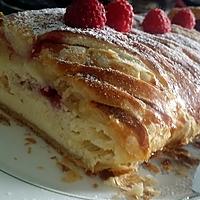 recette Strudel au fromage et framboises