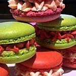 recette Macarons meringue française, crème vanille/ tonka et coeur noisette