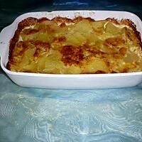 recette Gratin ps de terre/raclette/bleu/blancs de volaille