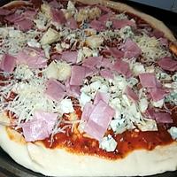 recette Pizza jambon 3 fromages