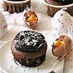 recette Muffins au chocolat et leur ganache { sans gluten, sans lait, sans œufs }