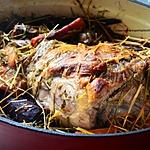 recette Gigot d'agneau de Pâques cuit au foin