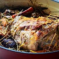 recette Gigot d'agneau de Pâques cuit au foin