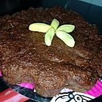 recette Gâteau de chapelure de pain rassi au cacao et bonbon banane