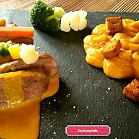 recette Magret de canard sauce acidulée carotte et orange