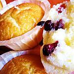 recette Muffins citron et cranberries