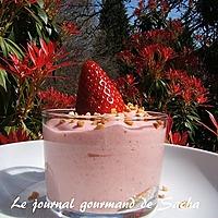 recette Verrines de bavarois aux fraises