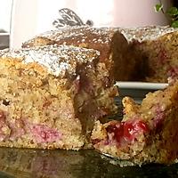 recette Gâteau ricotta amande framboise