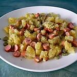 recette Salade ps de terre persillées/knackis/cornichons