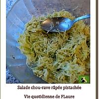 recette Salade de chou-rave râpé et pistaché