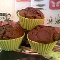 recette Muffins au coeur fondant chocolat