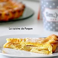 recette Flamusse aux pommes et ricotta, sans beurre