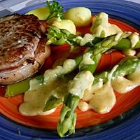 recette Asperges vertes sauce de nos voisins....hollandaise