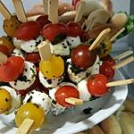 recette mini brochette tomate et mozza