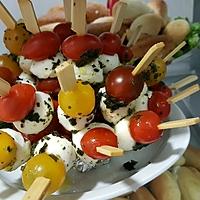 recette mini brochette tomate et mozza