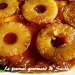 recette Tatin d'ananas au sirop d'érable et gingembre frais