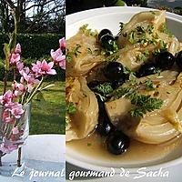 recette Fenouil braisé aux olives noires