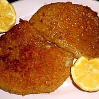 recette Escalope de veau panée, chapelure,poudre d amande,parmesan