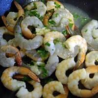 recette gambas sauter a l'ail et persil