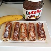 recette ROULE BANANE ET NUTELLA