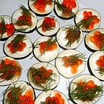 recette Radis noir aux oeufs de saumon