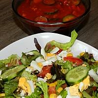 recette Salade composée et sa petite sauce provençale