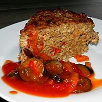 recette Pain de viande aux riz complet et sa petite ratatouille