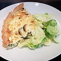 recette Quiche courgettes féta poulet