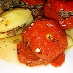 recette Tomates et pommes de terre farcies au boeuf -cookéo-