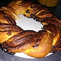 recette Couronne brioche tressé au Nutella