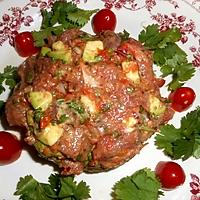 recette Tartare de boeuf au couteau a l avocat