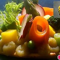 recette Tarte fine au caviar d'aubergine et mille légumes