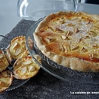 recette Tarte façon normande et pâte minute aux amandes