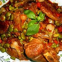 recette Sauté d épaule d agneau aux féves