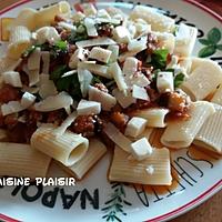 recette Regatoni aux aubergines