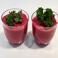 recette Verrine mousse de betterave rouge et fromage frais