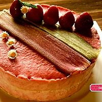 recette Bavarois fraise rhubarbe