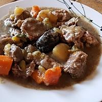 recette Tajine d'agneau aux légumes