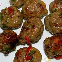 recette Boulettes farcies aux poivrons