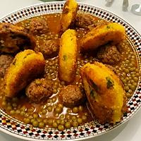 recette TAJINE DE BOULETTES AUX PETITS POIS