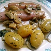 recette JAMBON CHAMPIGNONS SAUCE MADERE