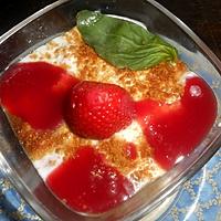 recette Verrines de fraise au yaourt