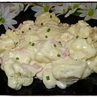 recette Chou fleur à la béchamel et à la crème de camembert