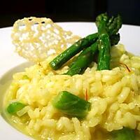 recette Risotto au safran et asperges... ou risotto milanaise au safran