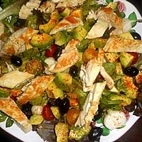 recette Salade de poulet aux avocats